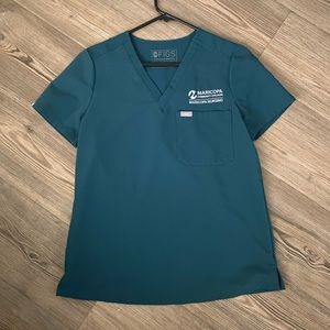 Caribbean Blue scrub top